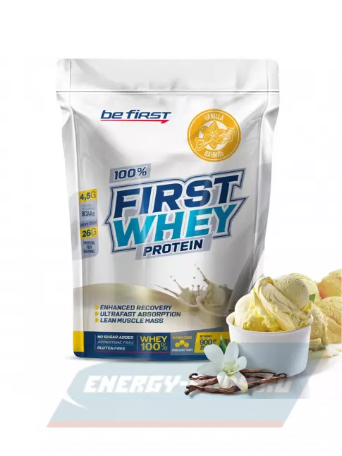  Be First First Whey protein (сывороточный протеин) 900 г, Ваниль