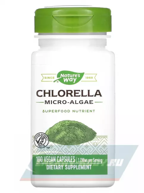  Nature's Way Chlorella 100 веганских капсул