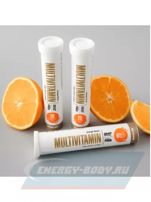  MAXLER Multivitamin Effervescent 20 шипучих таблеток, Апельсин