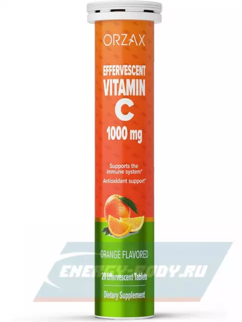  Orzax Vitamin C 1000 mg Effervescent 20 шипучих таблеток