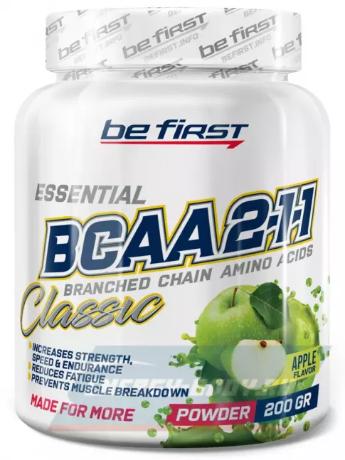 ВСАА Be First BCAA Classic Powder 2:1:1 200 г, Яблоко