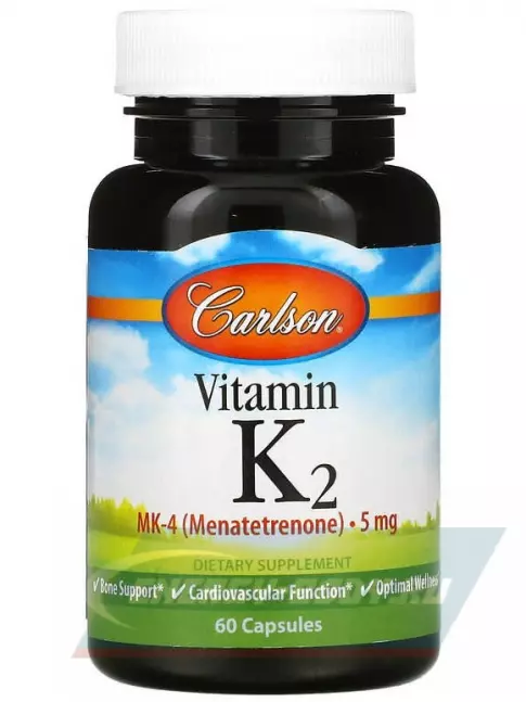  Carlson Labs Vitamin K2 MK-4 60 капсул