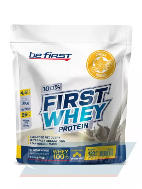  Be First First Whey protein (сывороточный протеин) 420 г, Ваниль