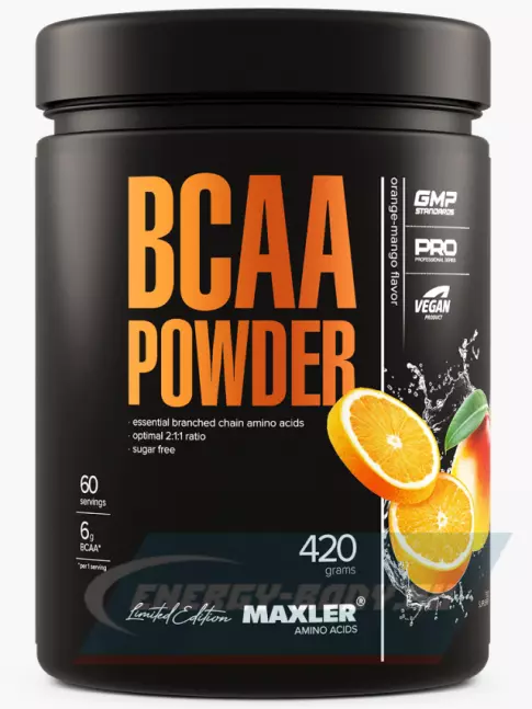 ВСАА MAXLER BCAA Powder 420 г, Апельсин - манго