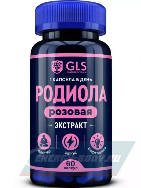 GLS pharmaceuticals Родиола Розовая (экстракт) 60 капсул