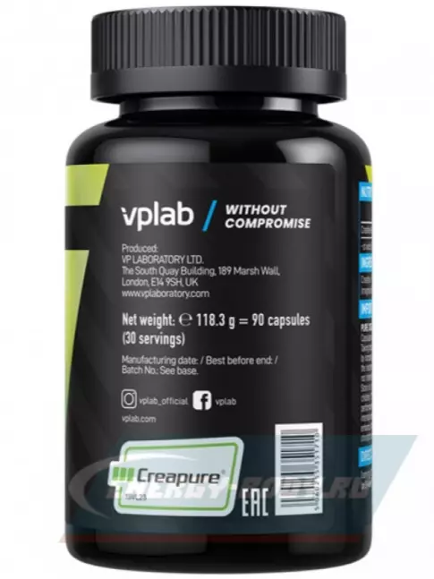  VP Laboratory CREATINE CAPSULES 90 капсул, Нейтральный