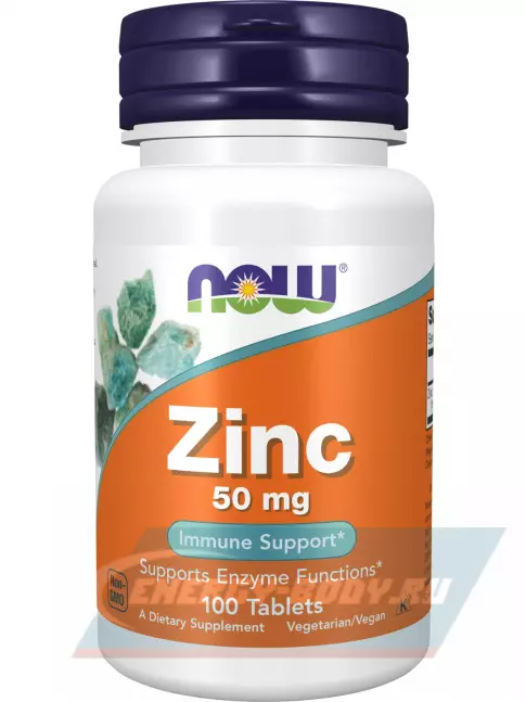  NOW FOODS Zinc Gluconate 50 mg 100 таблеток