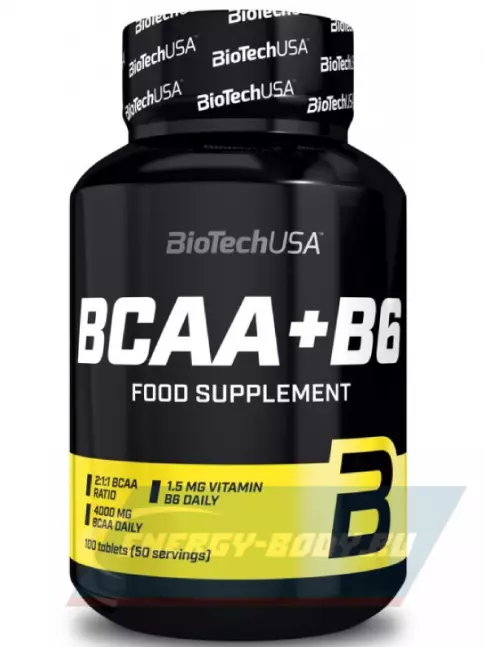 ВСАА BioTechUSA BCAA 2:1:1 + B6 100 таблеток ВСАА BioTechUSA BCAA 2:1:1 + B6 100 таблеток