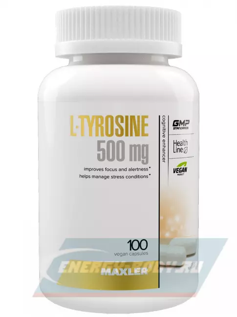Аминокислотны MAXLER L-Tyrosine 500 mg 100 вегетарианских капсул