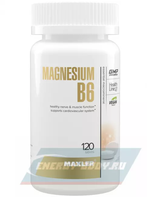 MAXLER Magnesium B6 120 таблеток  MAXLER Magnesium B6 120 таблеток