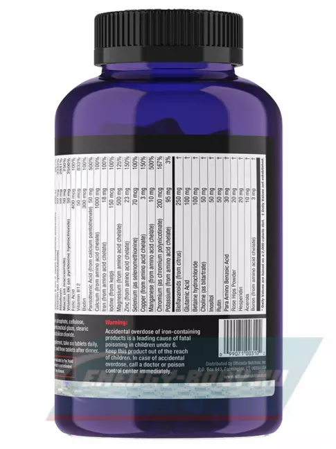  Ultimate Nutrition Daily Complete Formula 180 таблеток