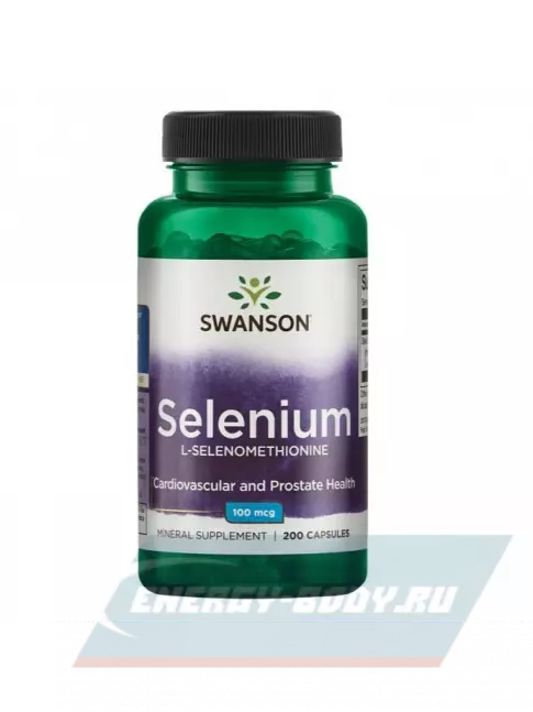 Минералы Swanson Selenium 200 капсул, Нейтральный