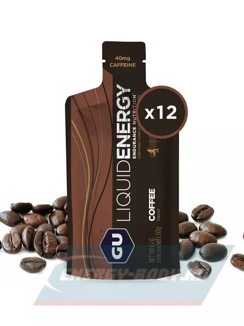 Энергетический гель GU ENERGY GU Liquid Enegry Gel 40mg caffeine 12 x 60 г, Кофе
