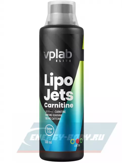 Энергетик VP Laboratory LIPOJETS CARNITINE 500 мл, Лайм-чай
