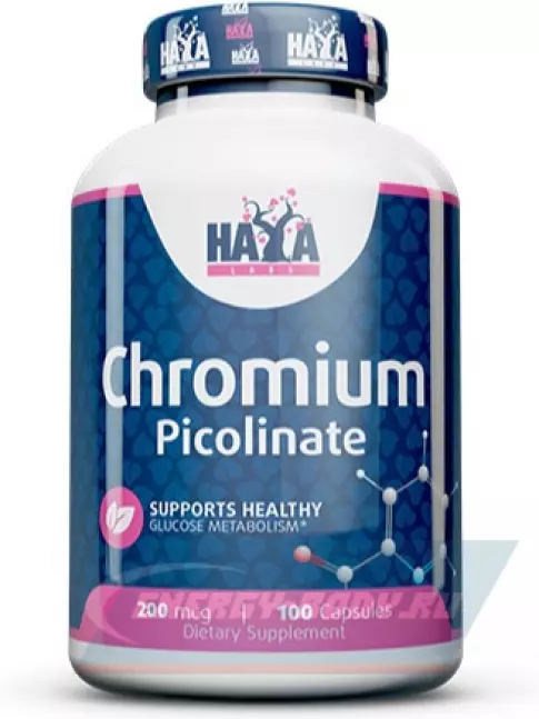 Минералы Haya Labs Chromium Picolinate 200 mcg 100 капсул