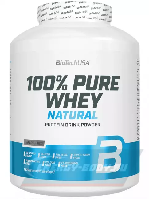  BioTechUSA 100% Pure Whey 2270 г, Без вкуса
