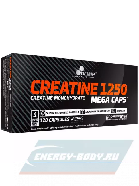  OLIMP CREATINE 1250 MEGA CAPS 120 капсул, Нейтральный