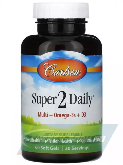  Carlson Labs Super-2-Daily 60 капсул