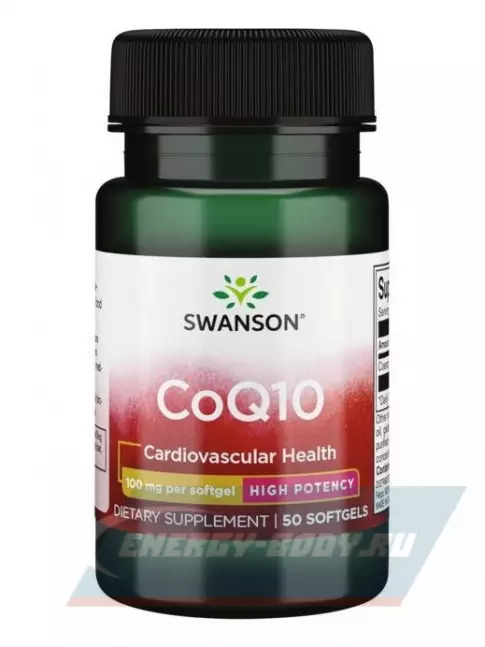  Swanson Ultra Mega COQ10 100 mg 50 капсул