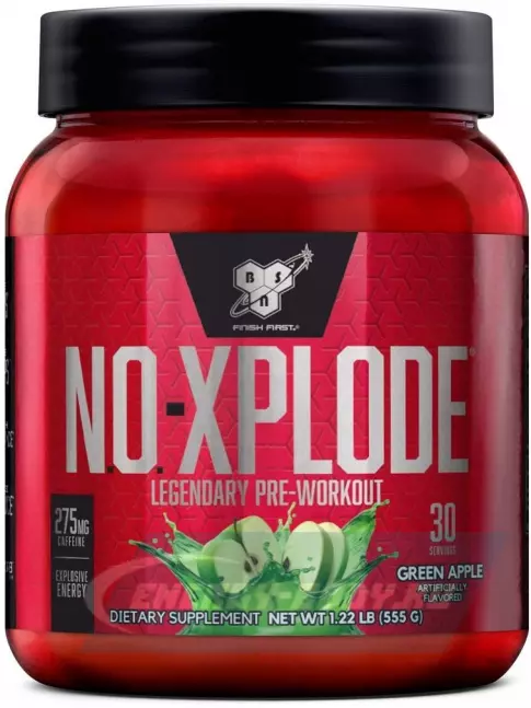 Предтерник BSN NO-XPLODE 3.0 New 555 г, Зеленое яблоко