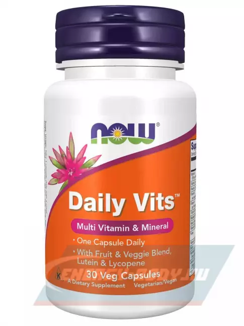  NOW FOODS Daily Vits Multi 30 веган капсул