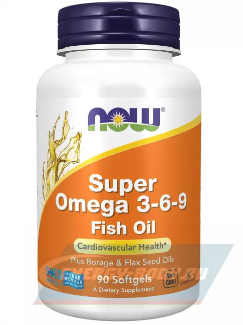 Omega 3 NOW FOODS Super Omega 3-6-9 90 гелевые капсулы
