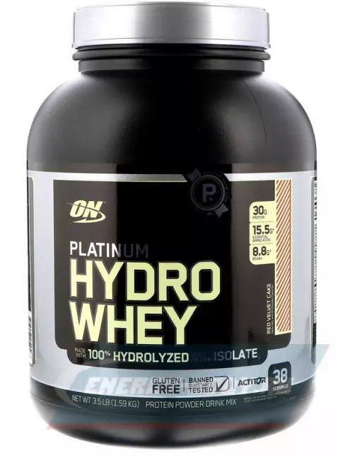  Optimum Nutrition Platinum Hydro Whey 1590 г, Красный пирог