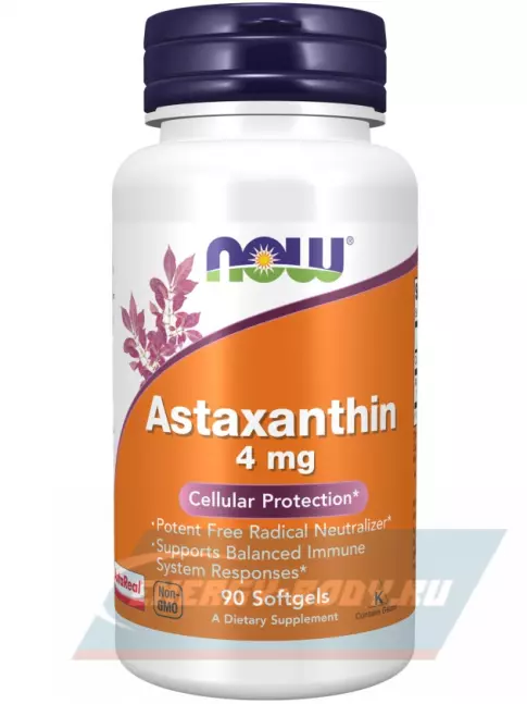  NOW FOODS Astaxanthin 4 mg 90 капсул