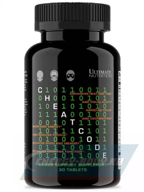  Ultimate Nutrition CHEAT CODE NOOTROPIC ESPORTS SUPPLEMENT 30 табл