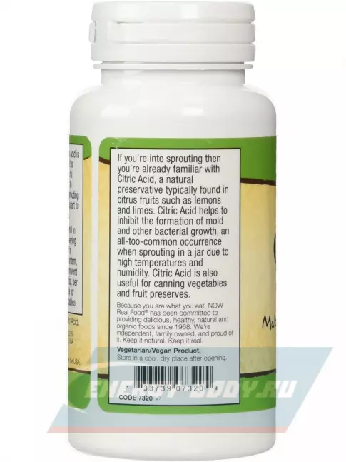  NOW FOODS Citric Acid 113 г