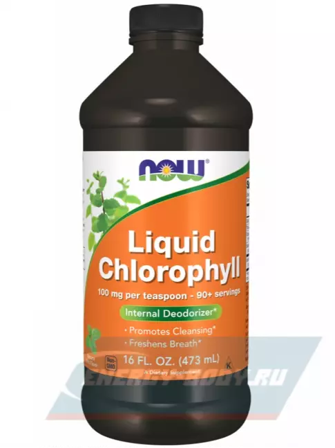  NOW FOODS Chlorophyll Liquid 473 мл, Мята
