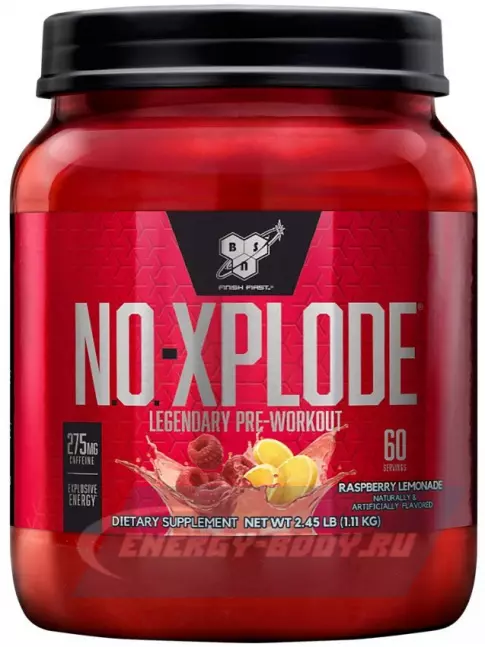 Предтерник BSN NO-XPLODE 3.0 New 1110 г, Малиновый лимонад