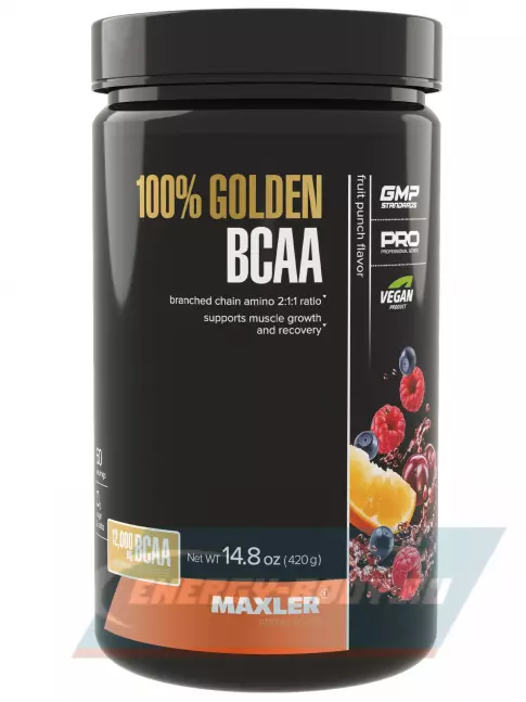 ВСАА MAXLER 100% Golden BCAA 420 г, Фруктовый пунш