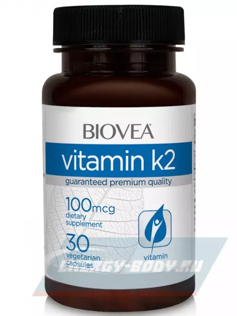  Biovea Vitamin K2 100 mcg 30 веган капсул