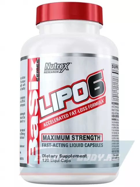  NUTREX Lipo-6 (BASIX с yohimbine) 120  жидкие капсулы