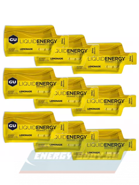 Энергетический гель GU ENERGY GU Liquid Enegry Gel no caffeine 9 саше x 60 g, Лимонад