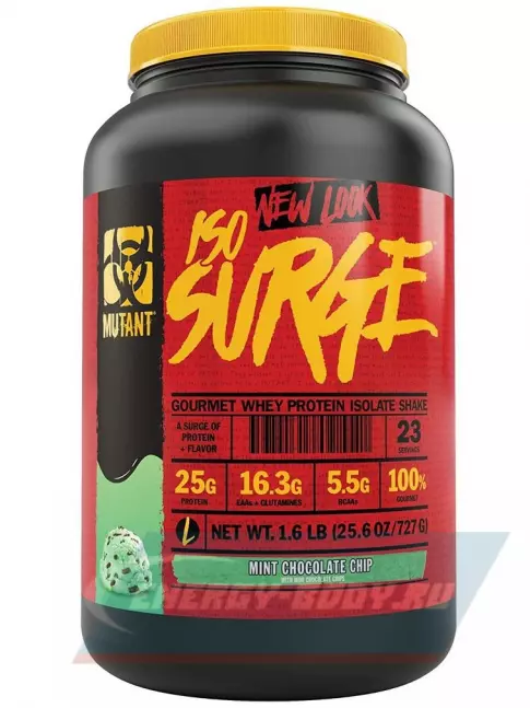 Mutant Iso Surge 727 г, Мятный с шоколадной крошкой Mutant Iso Surge 727 г, Мятный с шоколадной крошкой