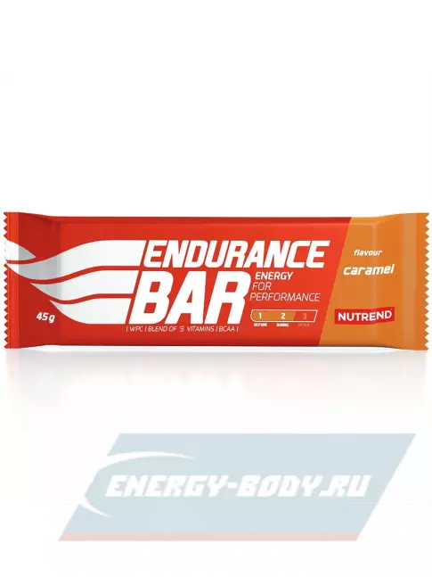 Батончик энергетический NUTREND ENDURANCE BAR 45 г, Карамель