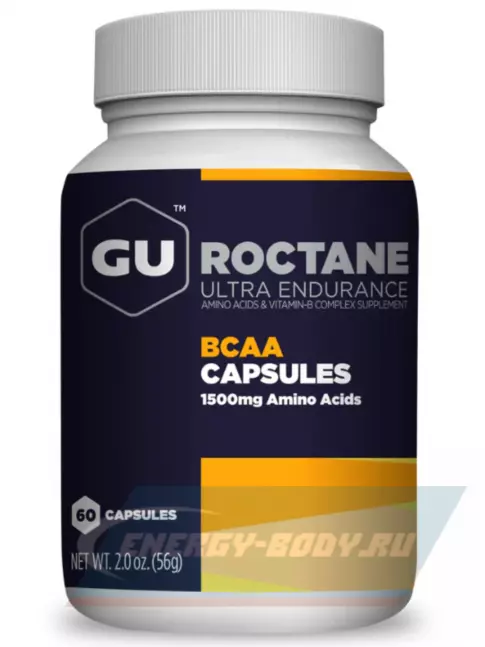 ВСАА GU ENERGY BCAA CAPSULES 4:1:1 60 капсул, Нейтральный