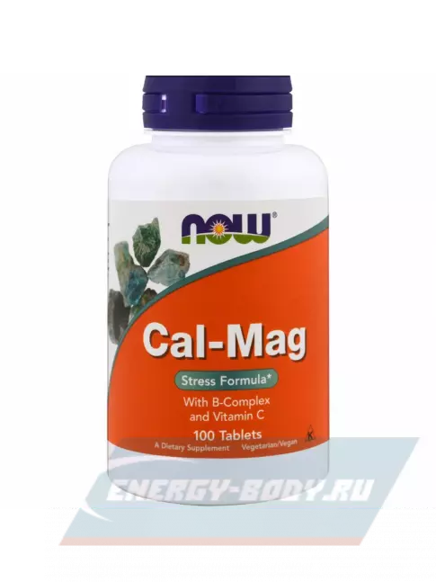  NOW FOODS Calcium & Magnesium Stress 100 таблеток