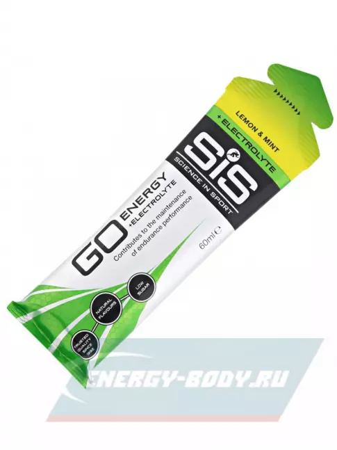Энергетический гель SCIENCE IN SPORT (SiS) Go Energy + Electrolyte Gels 4 x 60 мл, Лимон-Мята