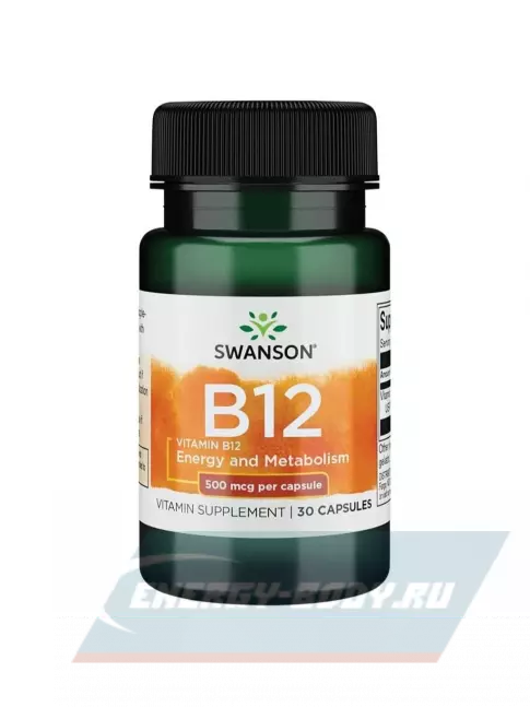  Swanson Vitamin B-12 30 капсул, Нейтральный
