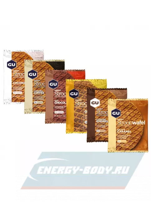 Батончик энергетический GU ENERGY 1x6 GU ENERGY STROOPWAFEL 6 x 32 г, Микс