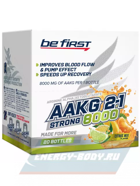  Be First AAKG 8000 STRONG 20 x 25 мл, Цитрусовый микс