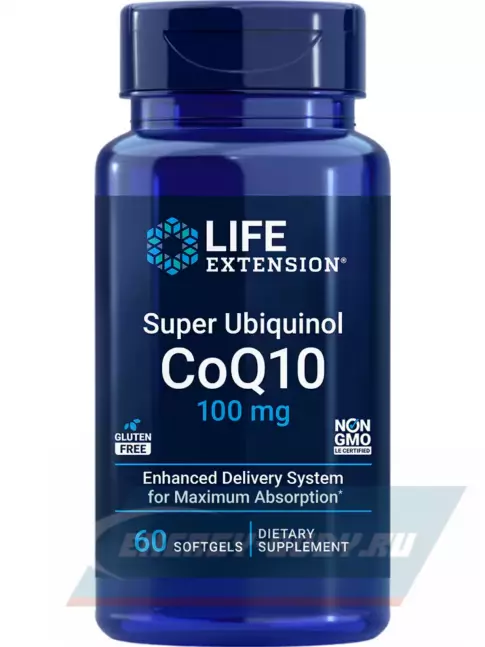  Life Extension Super Ubiquinol CoQ10 100 mg 60 капсул