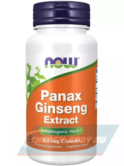  NOW FOODS Panax Ginseng 500 mg 100 веган капсул