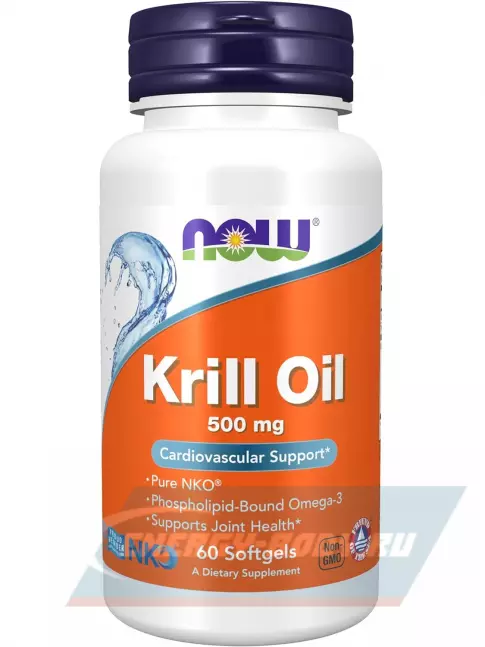 Omega 3 NOW FOODS Krill Oil 500 mg 60 гелевые капсулы
