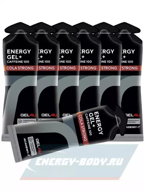 Энергетический гель GEL4U Energy GEL + Caffeine 100 7 x 60 г, Кола