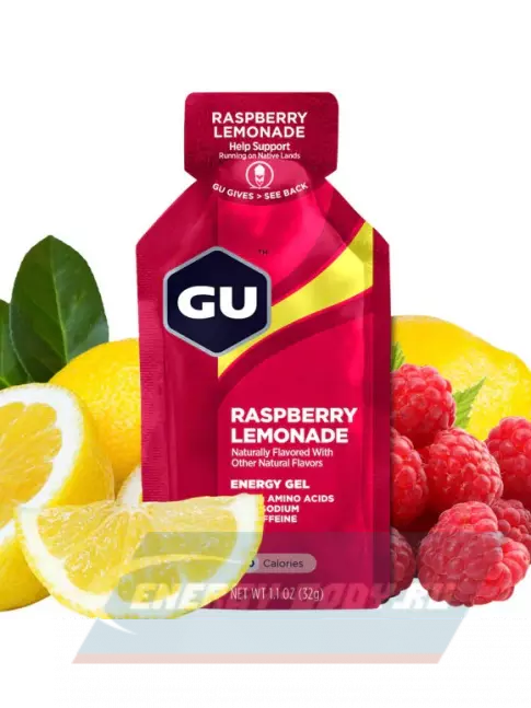 Энергетический гель GU ENERGY GU Original Energy Gel no caffeine 24 x 32 г, Малиновый лимонад