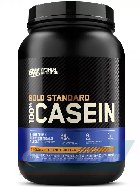  Optimum Nutrition 100% Casein Gold Standard 907 г, Шоколад - Арахисовое масло